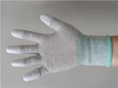 13針靜電PU(指尖)尼龍手套